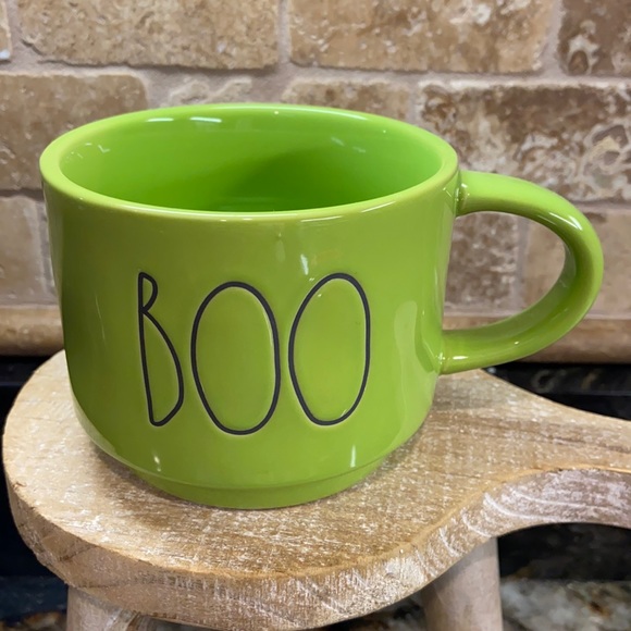 Rae Dunn Other - New Rae Dunn DoubleSided Green BOO Mug